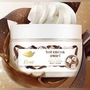 Dove Holiday Treats Limited Edition Hot Cocoa Swirl Full Size 10.5 Body Scrub